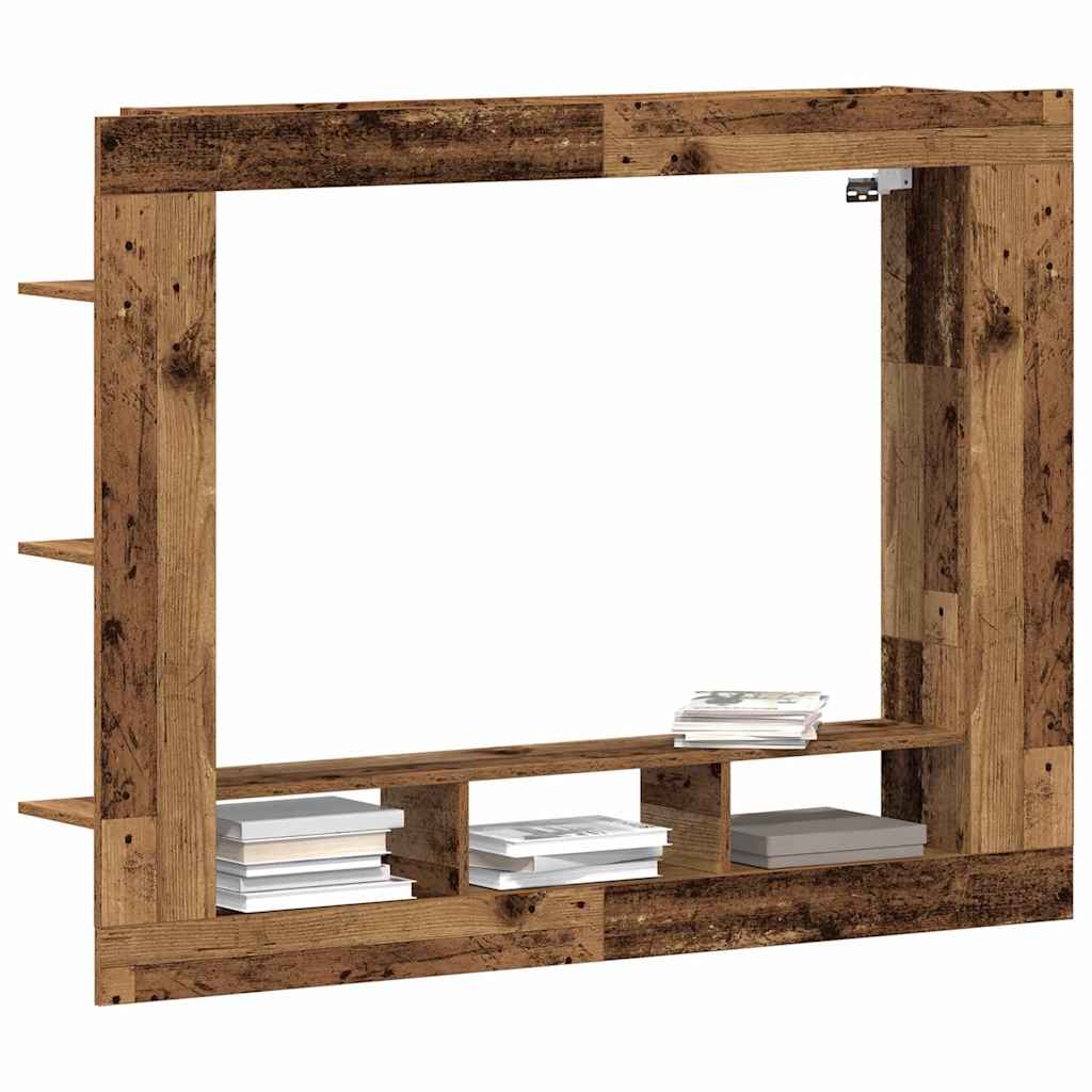 TV-skab 152 x 22 x 113 cm Gammelt træ Konstrueret træ