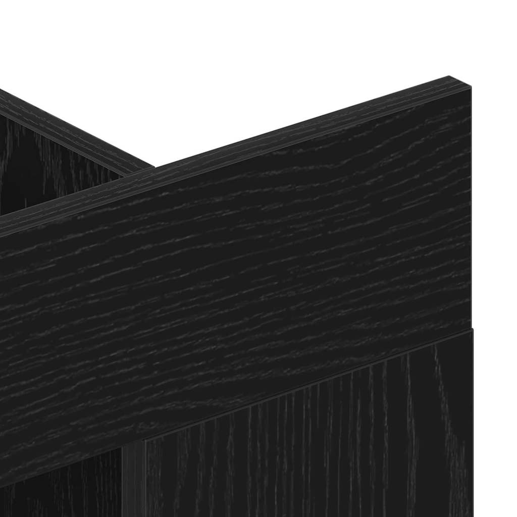 TV-skab 152 x 22 x 113 cm Sort eg Konstrueret træ