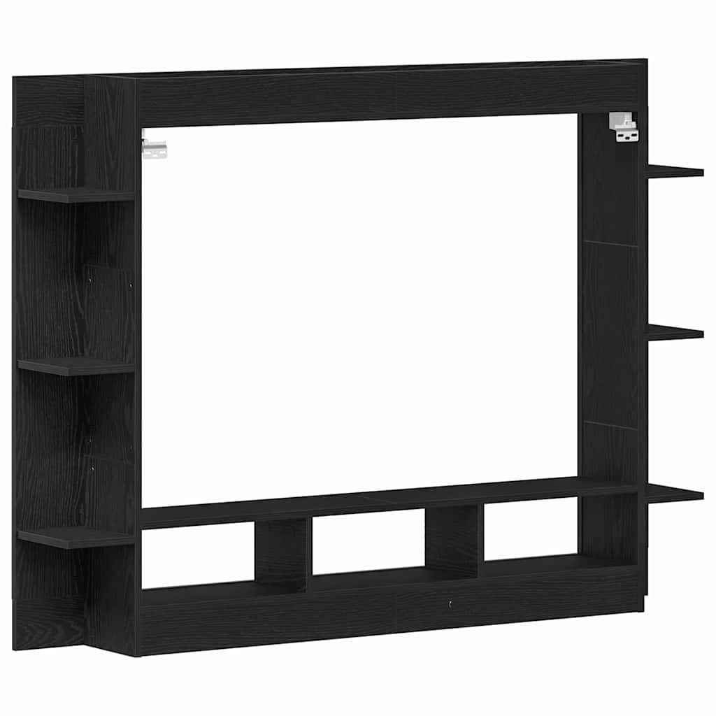 TV-skab 152 x 22 x 113 cm Sort eg Konstrueret træ