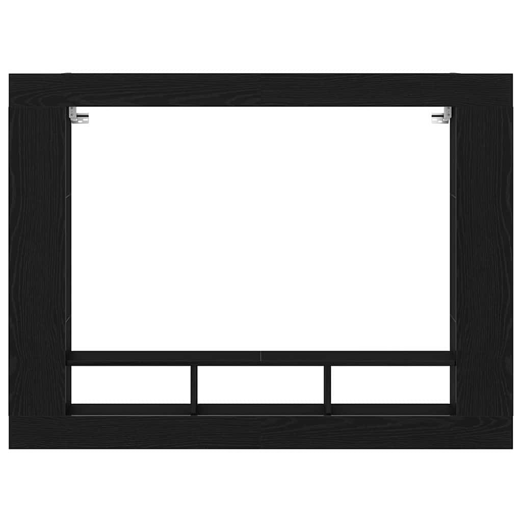 TV-skab 152 x 22 x 113 cm Sort eg Konstrueret træ
