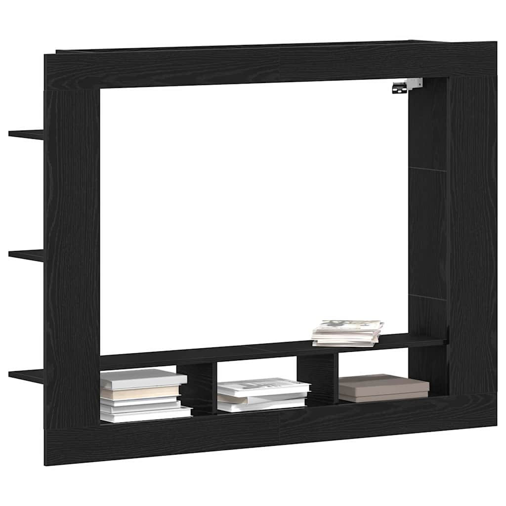 TV-skab 152 x 22 x 113 cm Sort eg Konstrueret træ