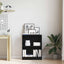 Bogskab 60 x 24 x 76 cm Konstrueret træ Sort eg