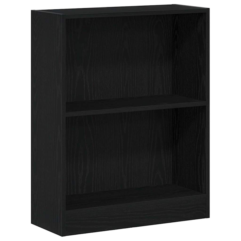 Bogskab 60 x 24 x 76 cm Konstrueret træ Sort eg