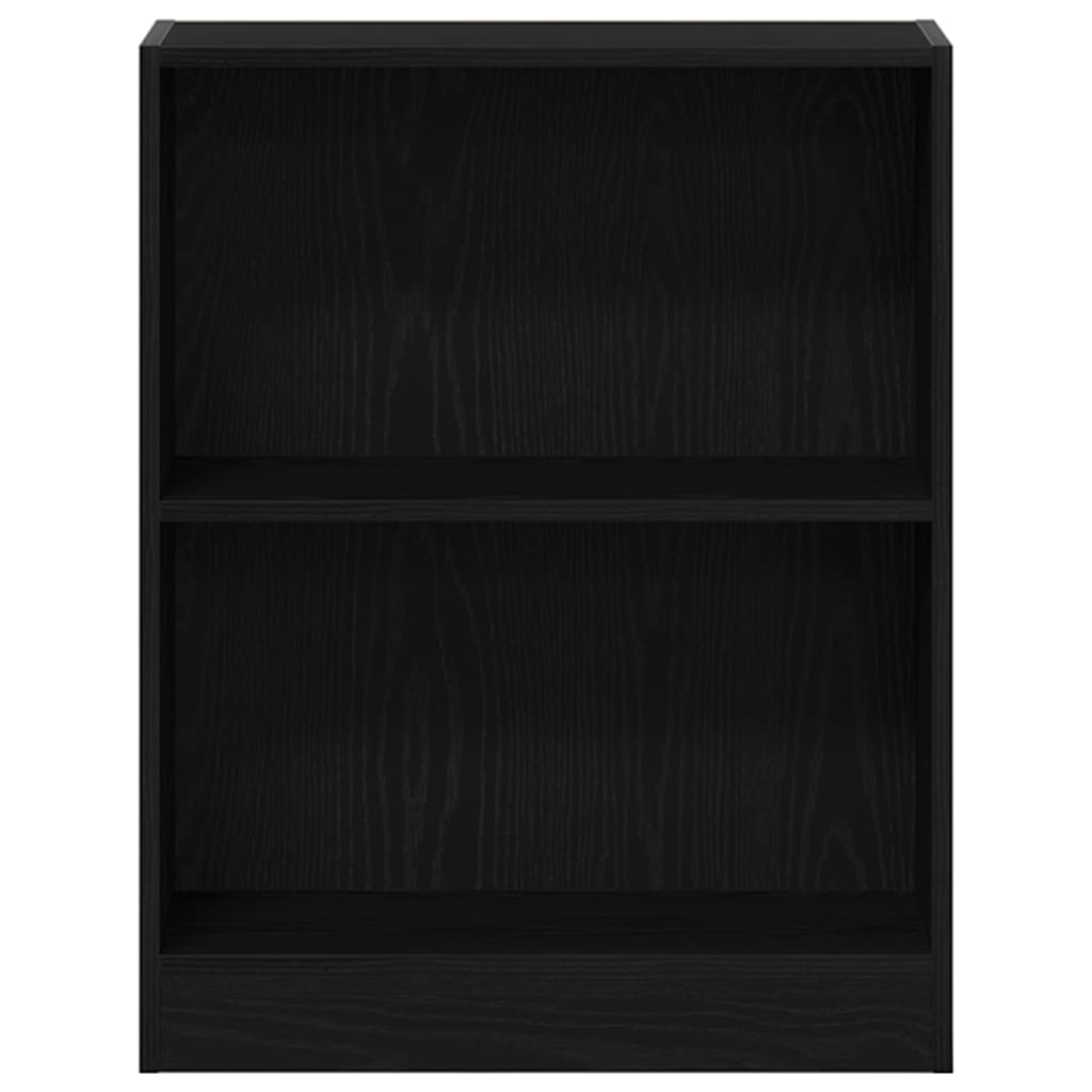 Bogskab 60 x 24 x 76 cm Konstrueret træ Sort eg