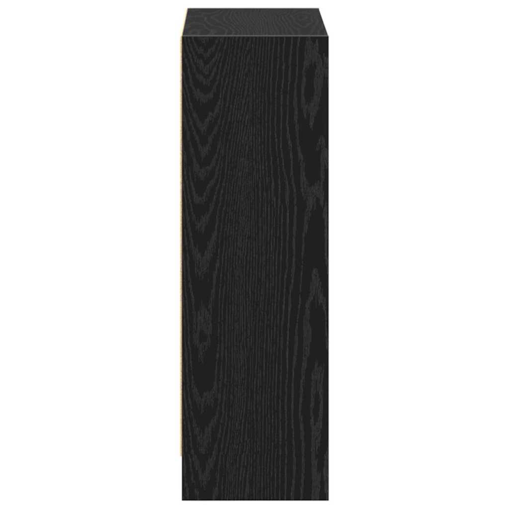 Bogskab 60 x 24 x 76 cm Konstrueret træ Sort eg