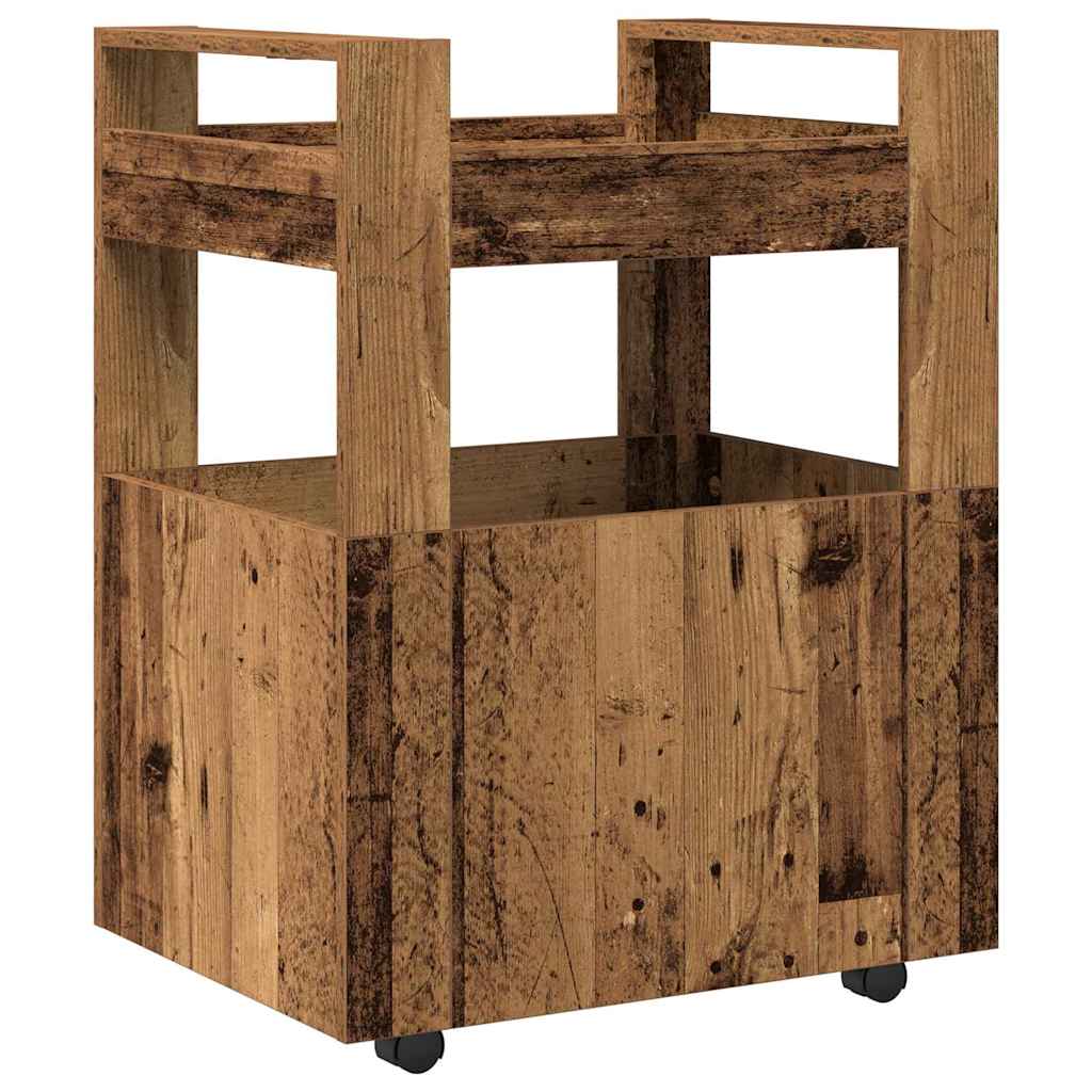 Køkkenvogn Gammelt træ 60 x 45 x 80 cm Konstrueret træ