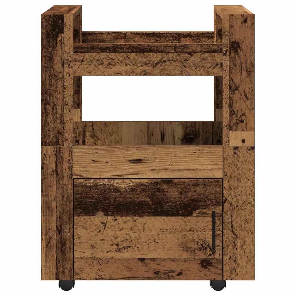 Køkkenvogn Gammelt træ 60 x 45 x 80 cm Konstrueret træ