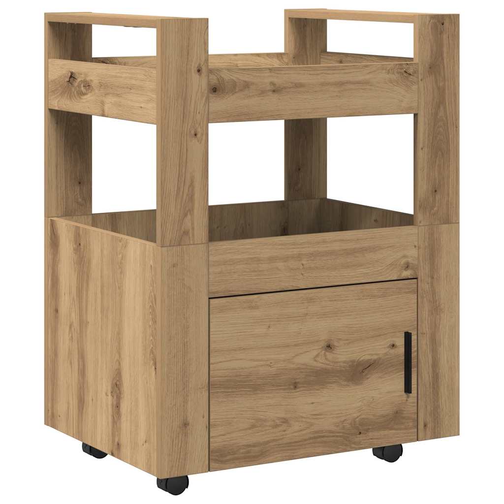 Køkkenvogn artisan eg 60 x 45 x 80 cm Konstrueret træ