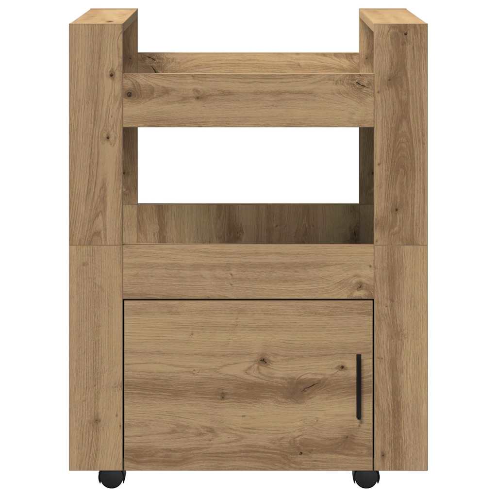 Køkkenvogn artisan eg 60 x 45 x 80 cm Konstrueret træ
