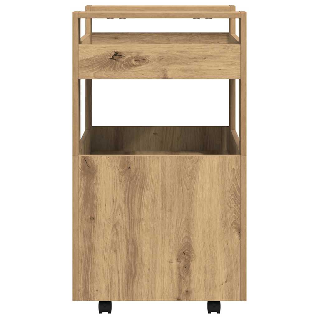 Køkkenvogn artisan eg 60 x 45 x 80 cm Konstrueret træ