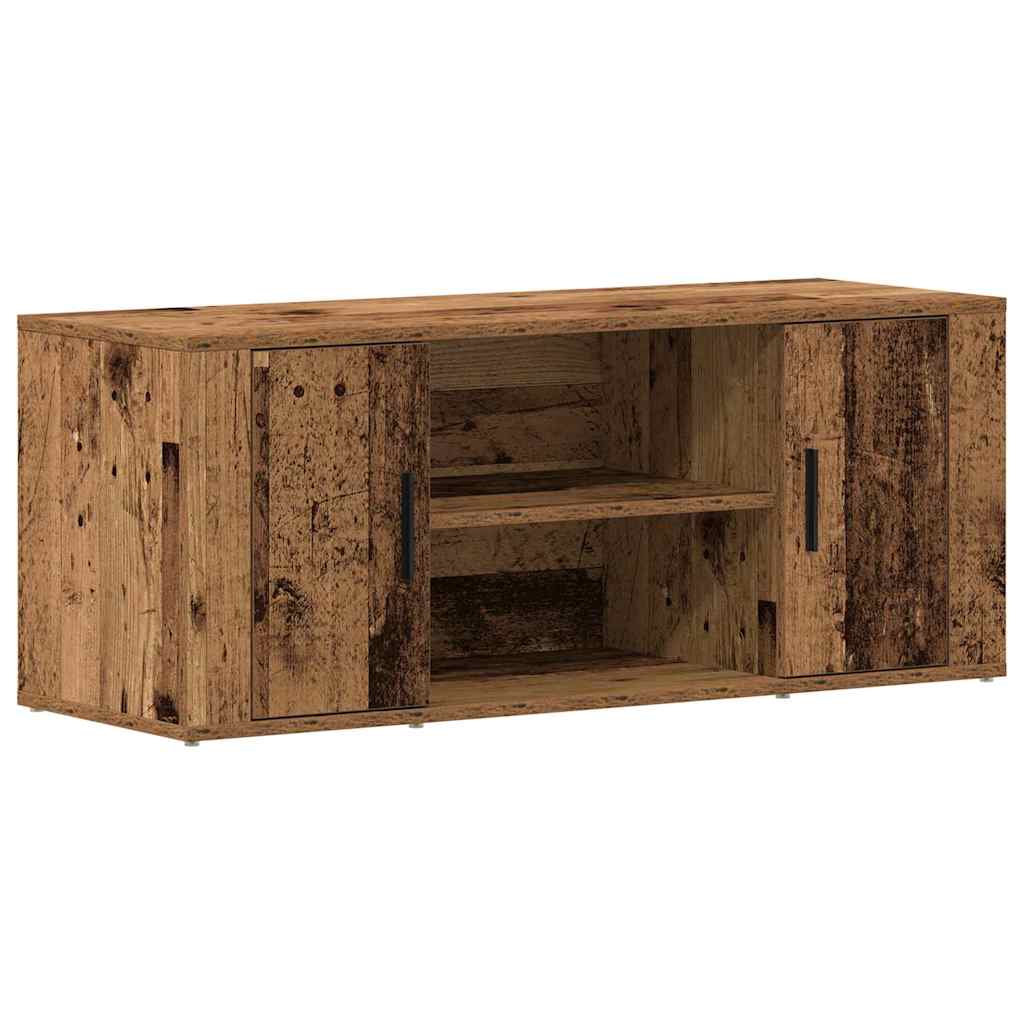 TV-skab 100 x 35 x 40 cm Gammelt træ Konstrueret træ