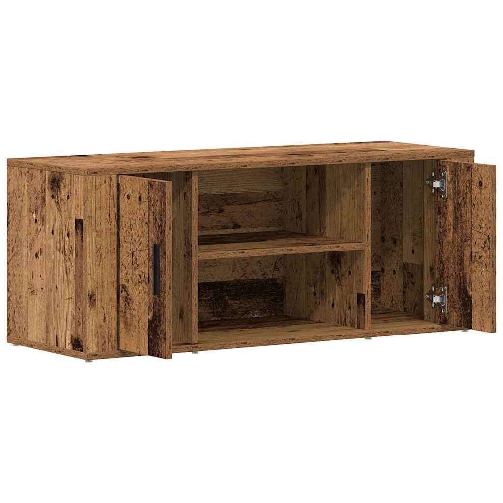 TV-skab 100 x 35 x 40 cm Gammelt træ Konstrueret træ