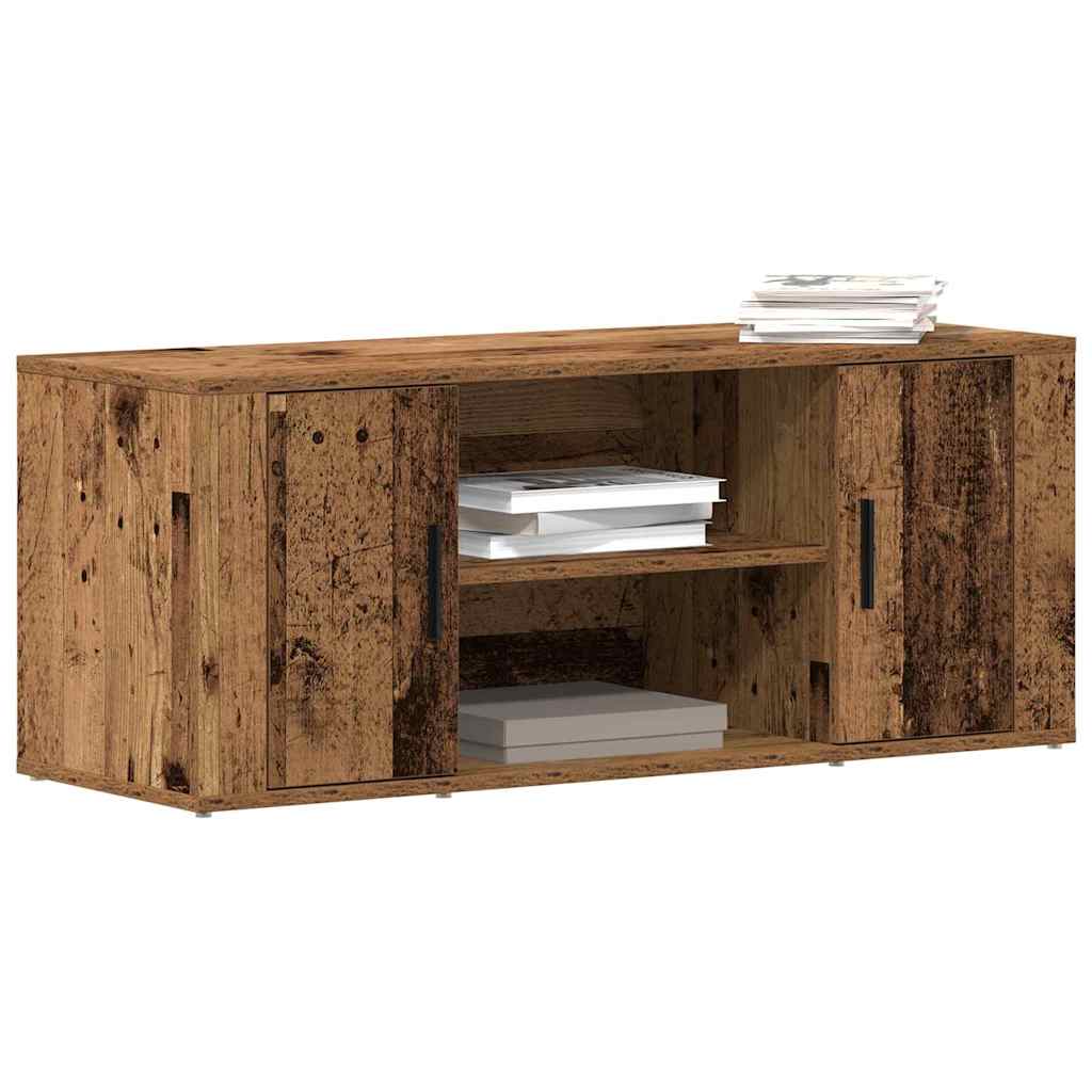 TV-skab 100 x 35 x 40 cm Gammelt træ Konstrueret træ