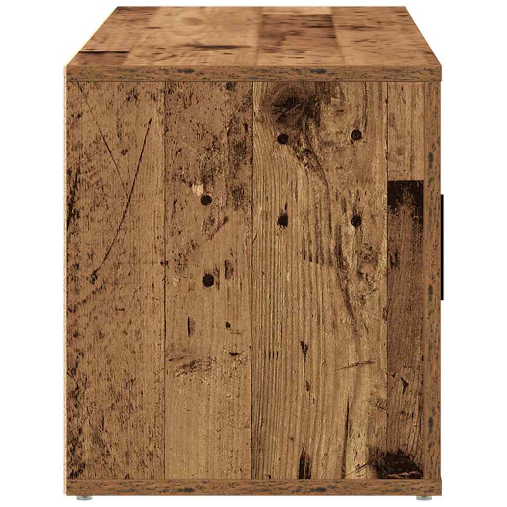 TV-skab 100 x 35 x 40 cm Gammelt træ Konstrueret træ