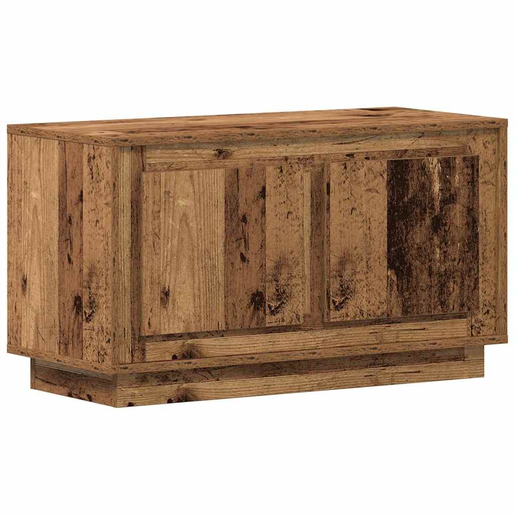TV-skab 80 x 35 x 45 cm Gammelt træ Konstrueret træ