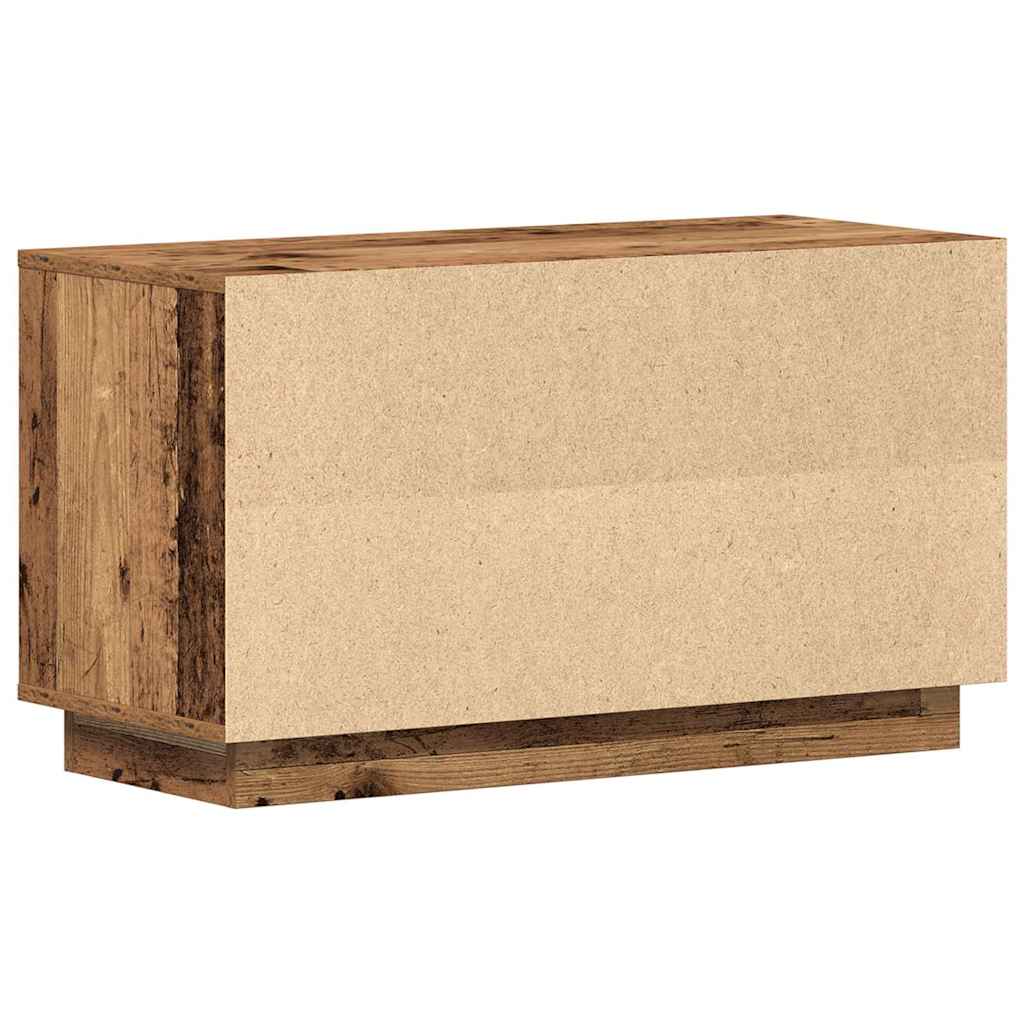 TV-skab 80 x 35 x 45 cm Gammelt træ Konstrueret træ