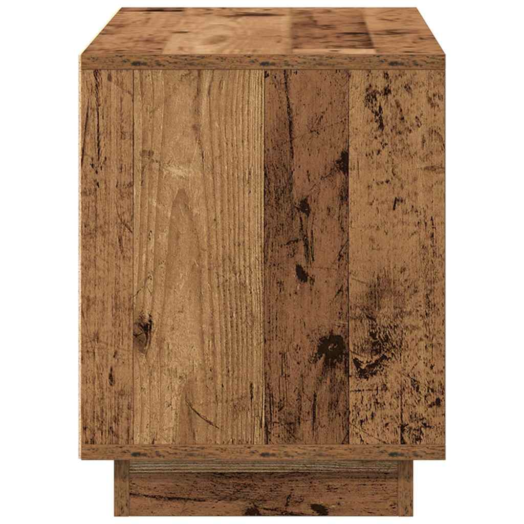 TV-skab 80 x 35 x 45 cm Gammelt træ Konstrueret træ