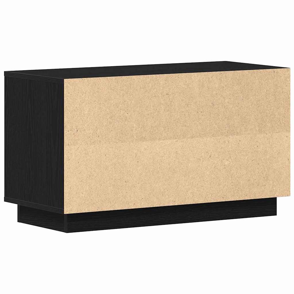 TV-skab 80 x 35 x 45 cm Sort eg Konstrueret træ