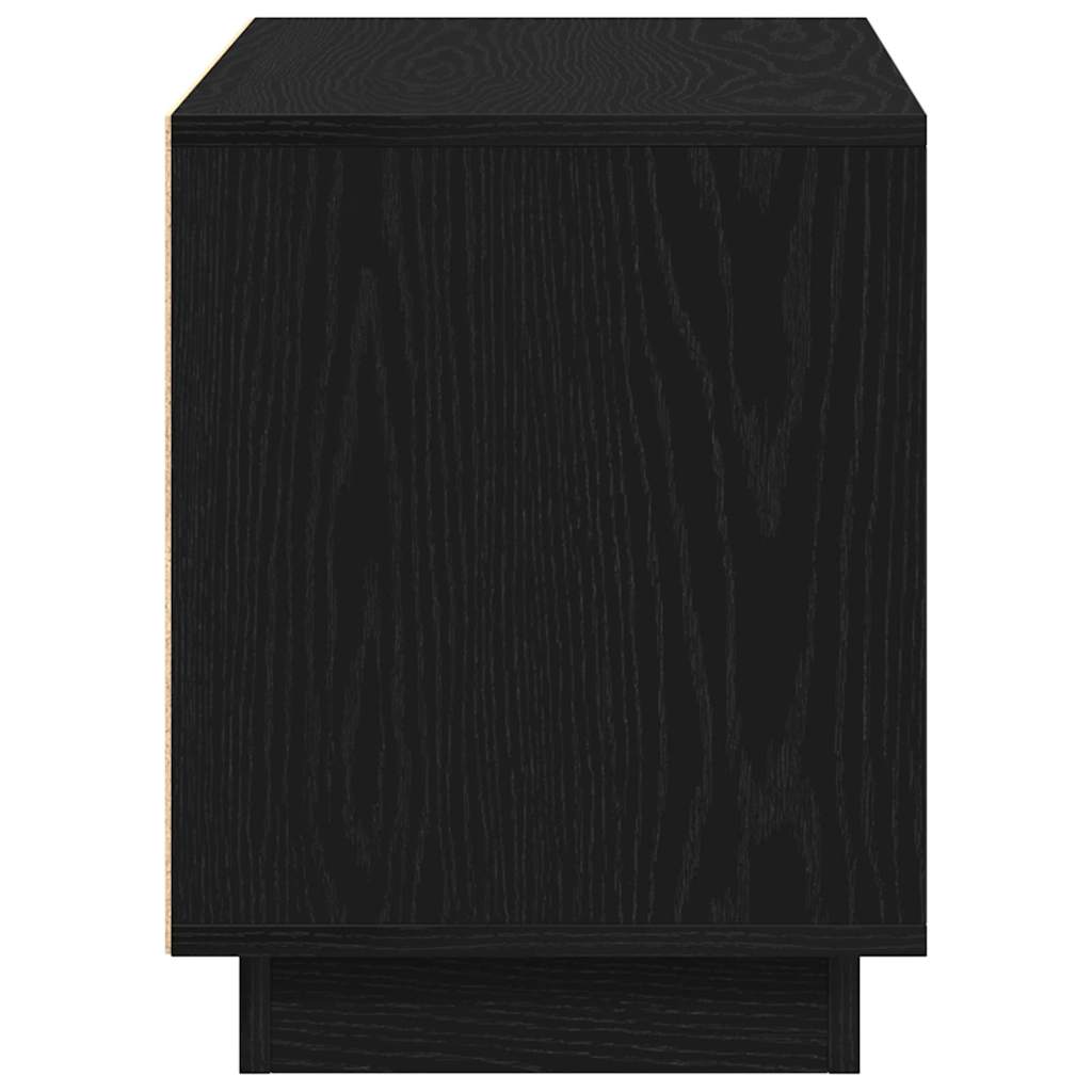 TV-skab 80 x 35 x 45 cm Sort eg Konstrueret træ