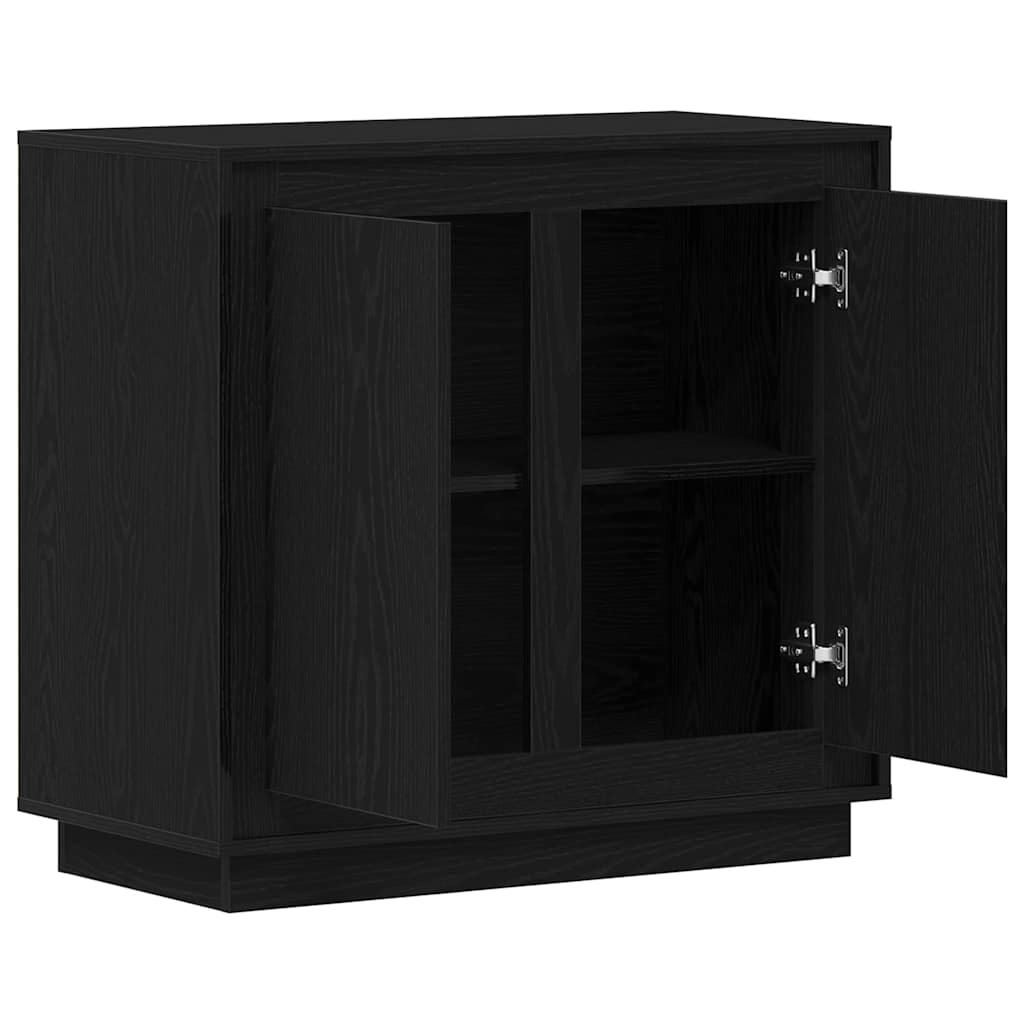 Sideboard Sort eg 80 x 40 x 75 cm Konstrueret træ