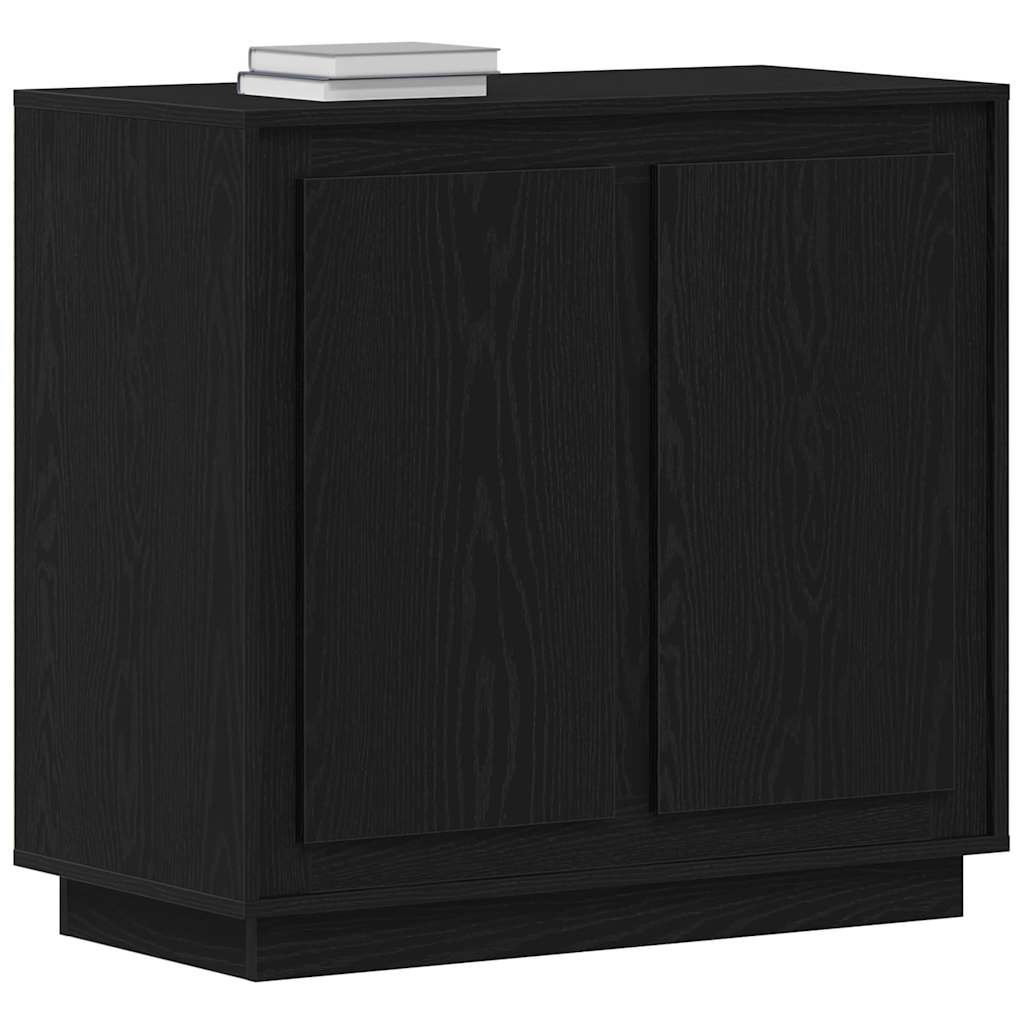 Sideboard Sort eg 80 x 40 x 75 cm Konstrueret træ