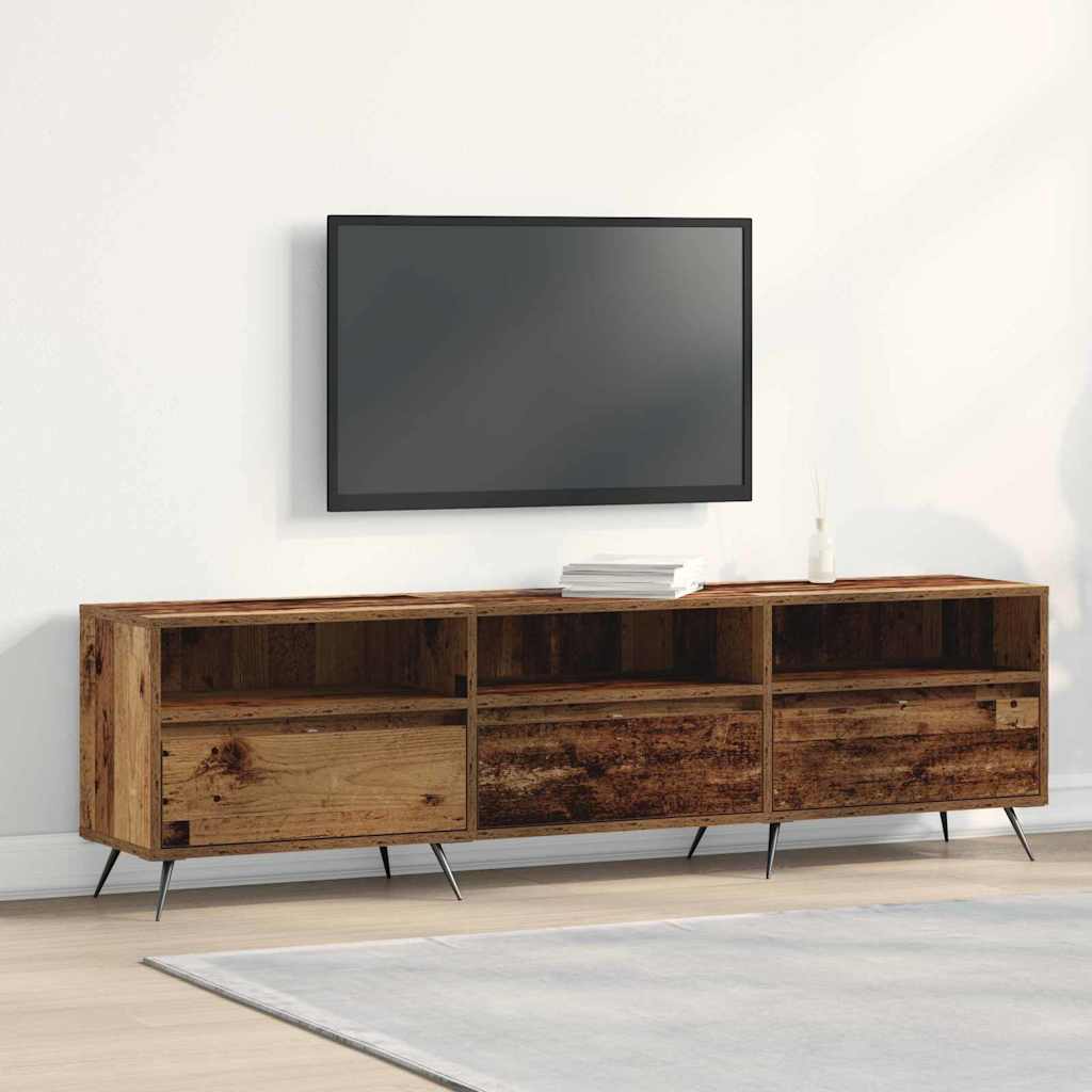 TV-skab 150 x 30 x 44,5 cm Gammelt træ Konstrueret træ