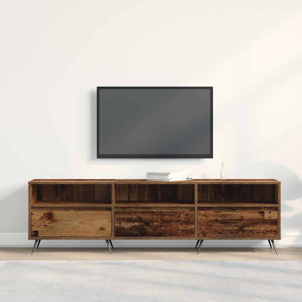 TV-skab 150 x 30 x 44,5 cm Gammelt træ Konstrueret træ