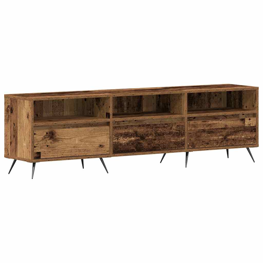 TV-skab 150 x 30 x 44,5 cm Gammelt træ Konstrueret træ