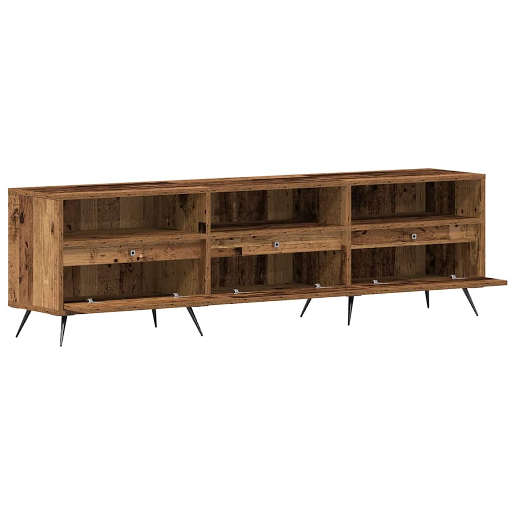 TV-skab 150 x 30 x 44,5 cm Gammelt træ Konstrueret træ