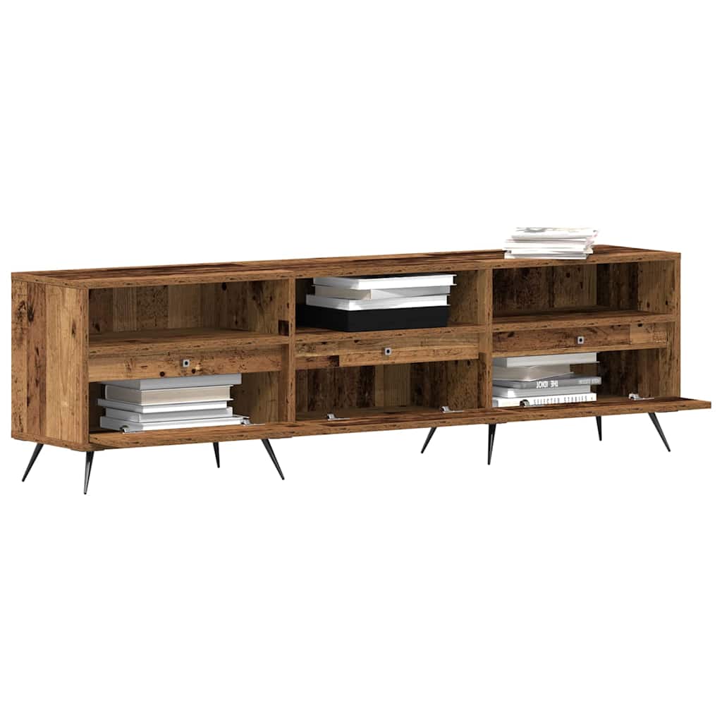 TV-skab 150 x 30 x 44,5 cm Gammelt træ Konstrueret træ