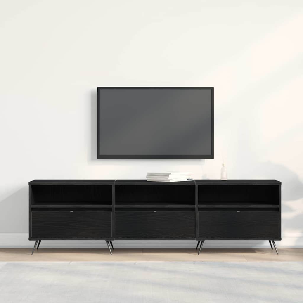 TV-skab 150 x 30 x 44,5 cm Sort eg Konstrueret træ