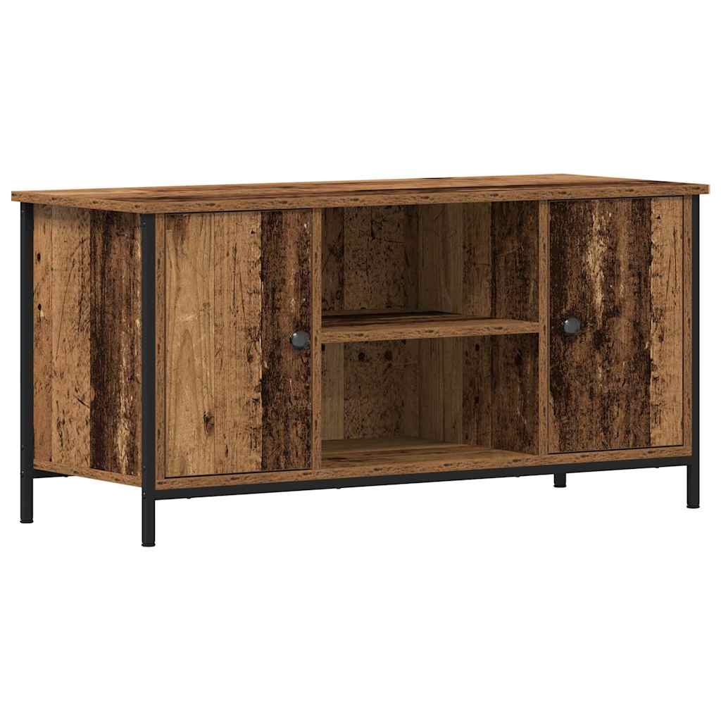 TV-skab 100 x 40 x 50 cm Gammelt træ Konstrueret træ