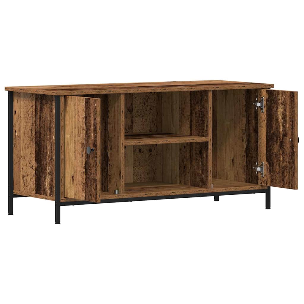 TV-skab 100 x 40 x 50 cm Gammelt træ Konstrueret træ