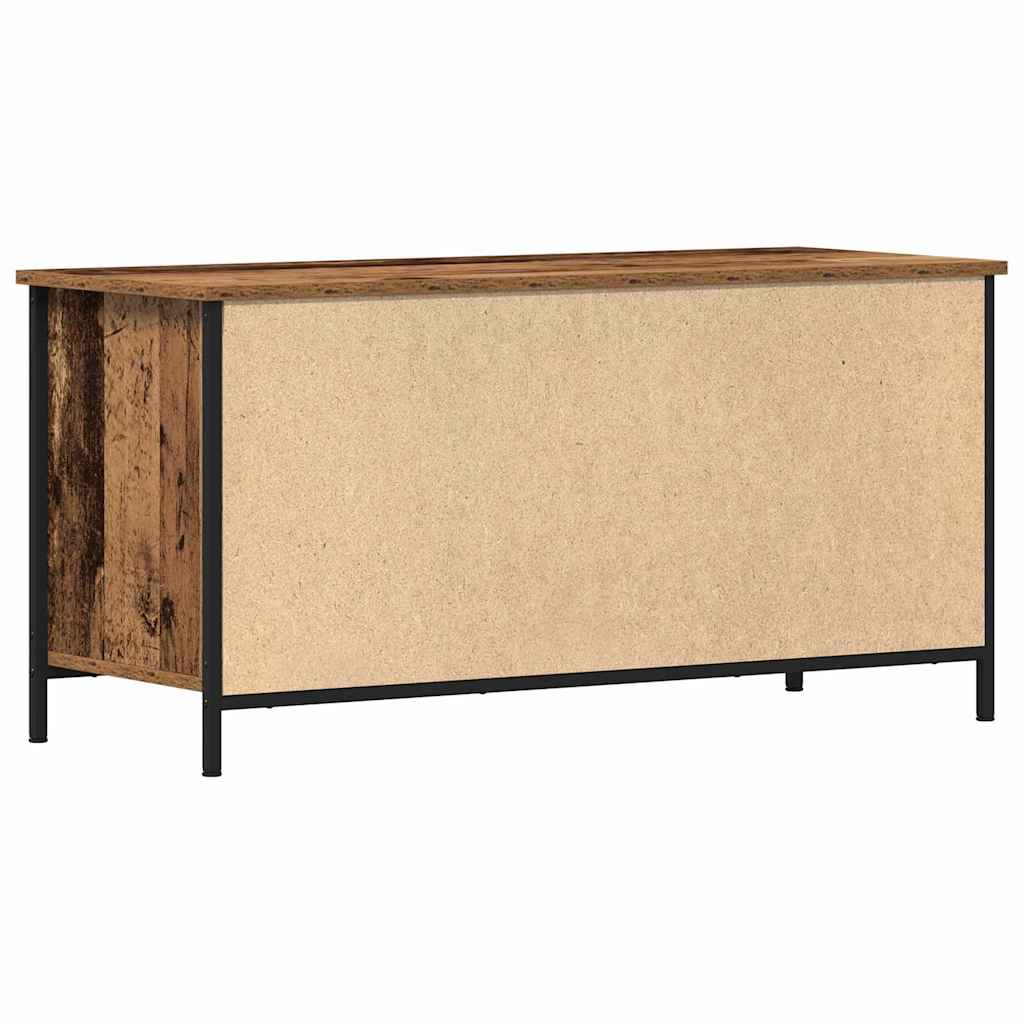 TV-skab 100 x 40 x 50 cm Gammelt træ Konstrueret træ