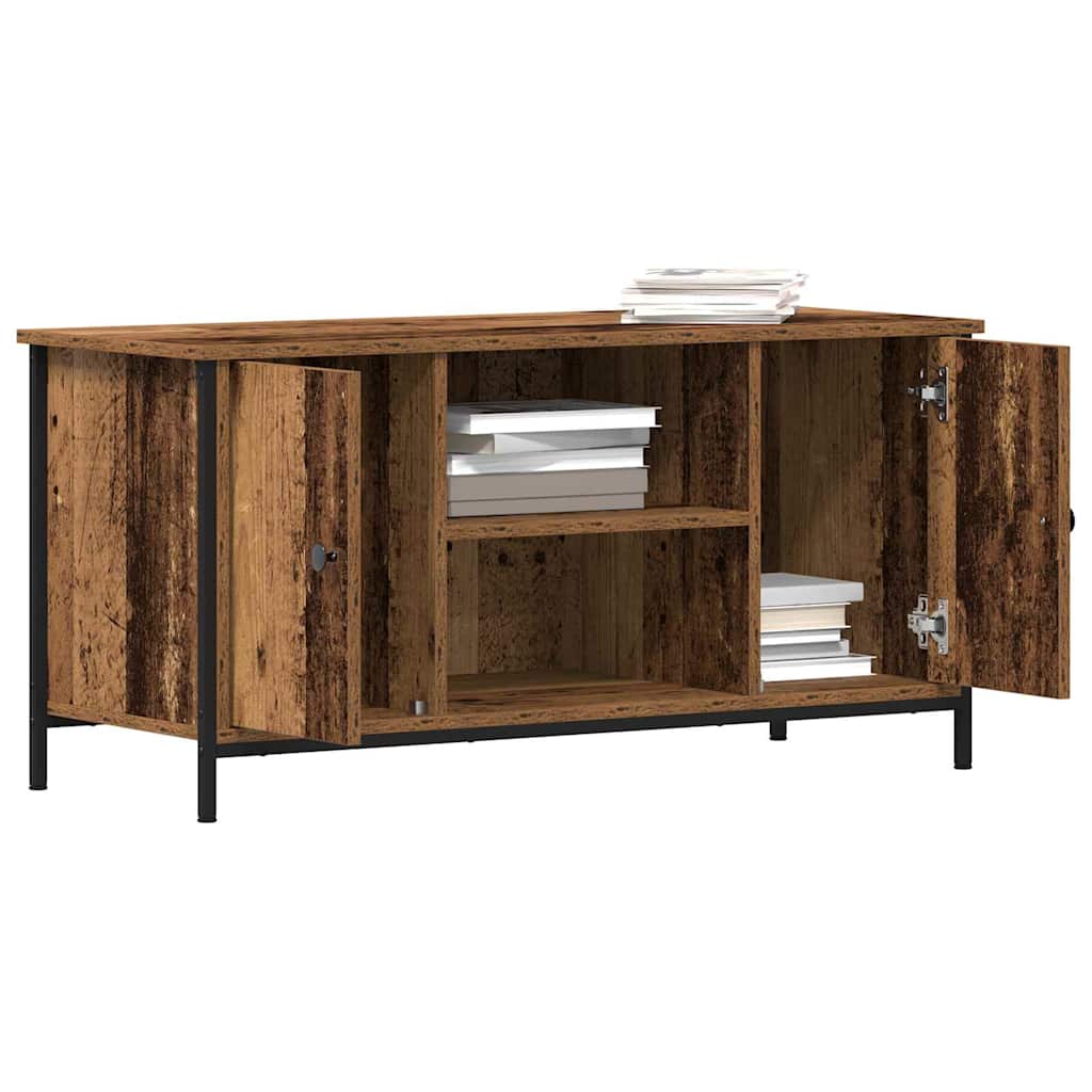 TV-skab 100 x 40 x 50 cm Gammelt træ Konstrueret træ