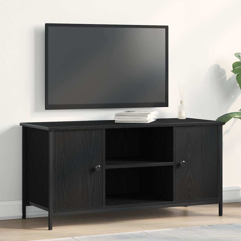 TV-skab 100 x 40 x 50 cm Sort eg Konstrueret træ