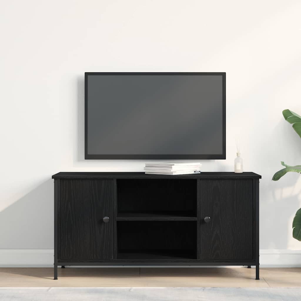 TV-skab 100 x 40 x 50 cm Sort eg Konstrueret træ