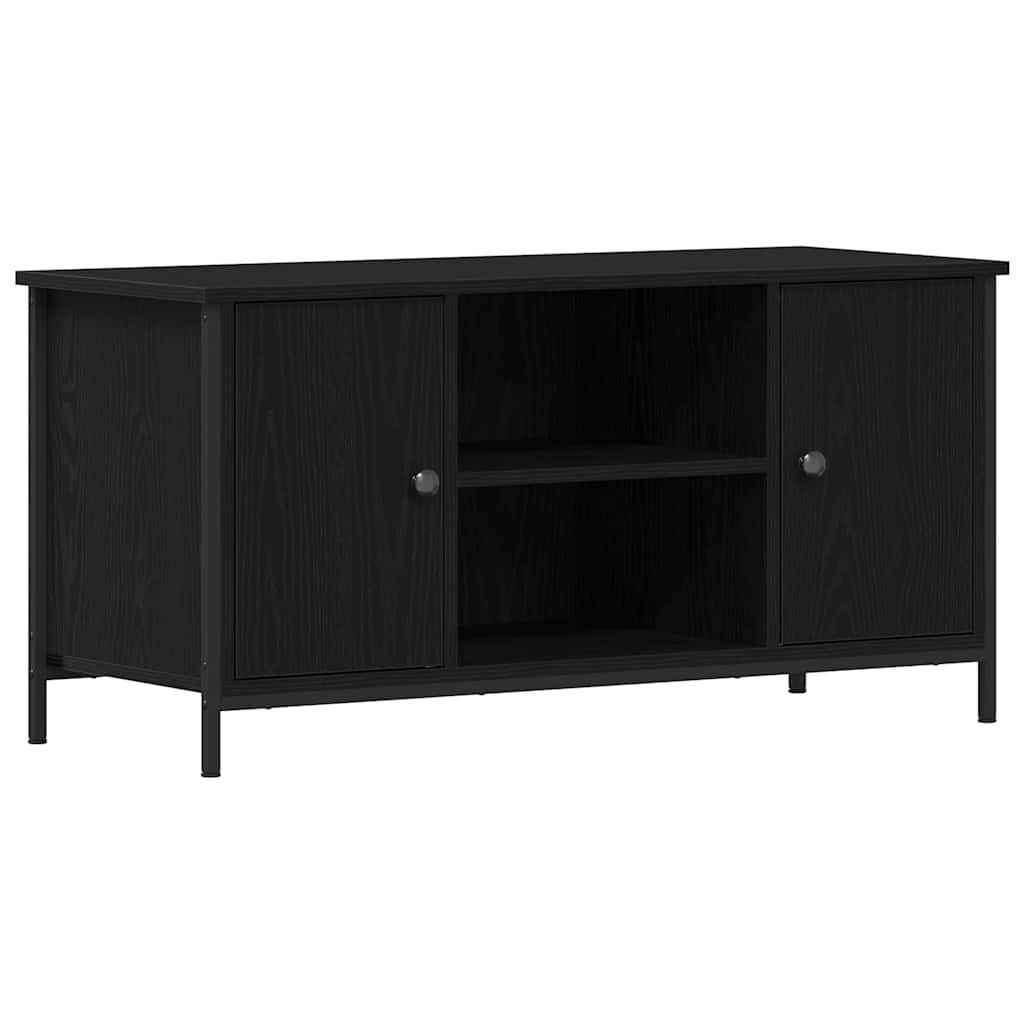 TV-skab 100 x 40 x 50 cm Sort eg Konstrueret træ
