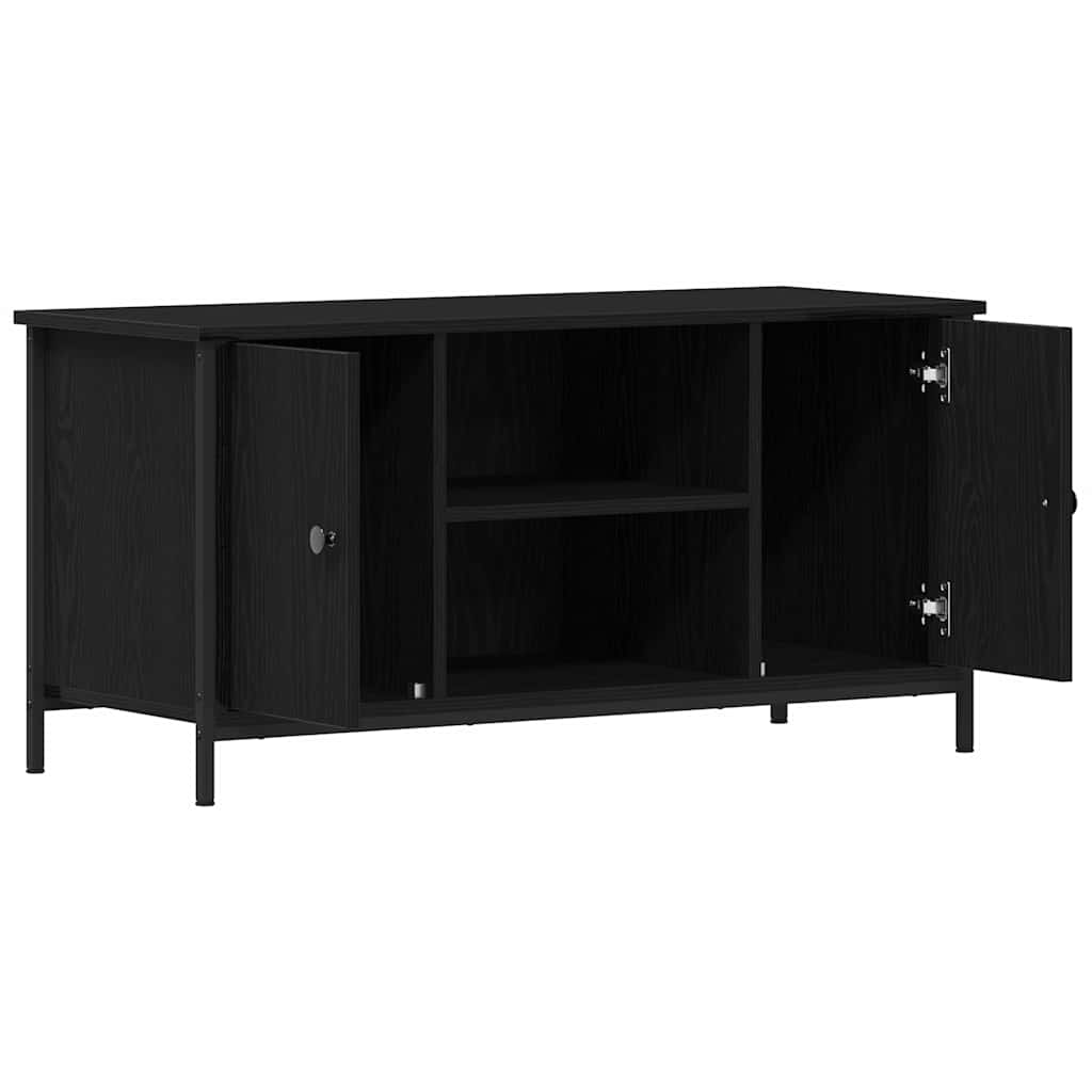 TV-skab 100 x 40 x 50 cm Sort eg Konstrueret træ