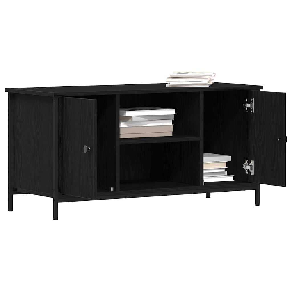 TV-skab 100 x 40 x 50 cm Sort eg Konstrueret træ