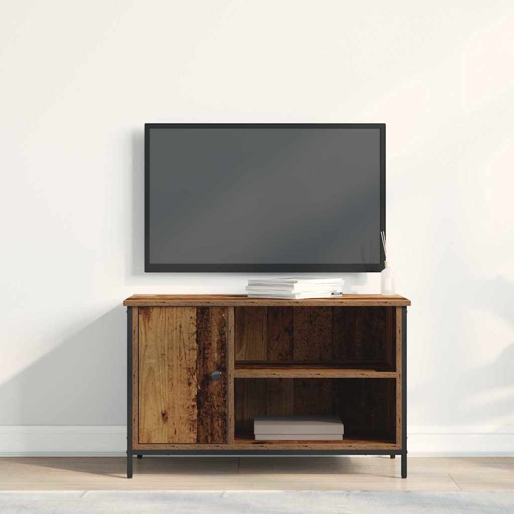 TV-skab 80 x 40 x 50 cm Gammelt træ Konstrueret træ