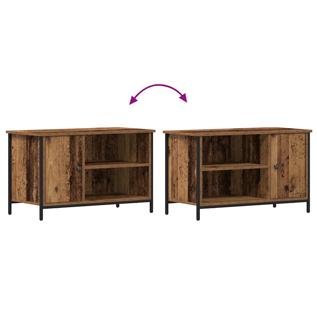 TV-skab 80 x 40 x 50 cm Gammelt træ Konstrueret træ
