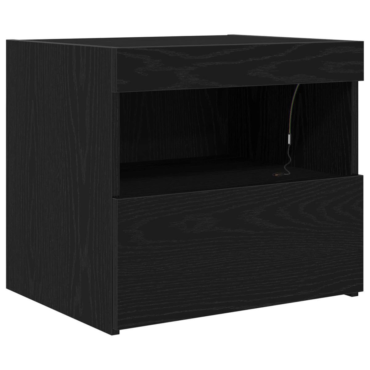 Natskab Sort eg 50 x 40 x 45 cm Konstrueret træ