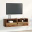 TV vægskab 100 x 30 x 30 cm Gammelt træ Konstrueret træ