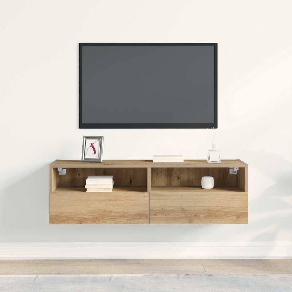 TV vægskab 100 x 30 x 30 cm artisan eg Konstrueret træ