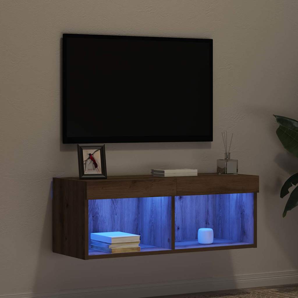 TV-møbelsæt 80 x 30 x 30 cm artisan eg Konstrueret træ