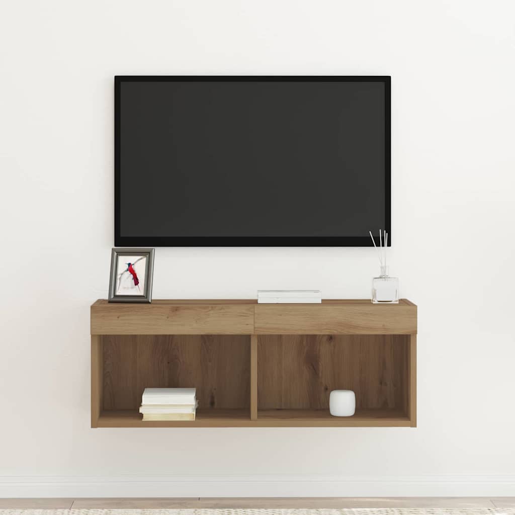 TV-møbelsæt 80 x 30 x 30 cm artisan eg Konstrueret træ