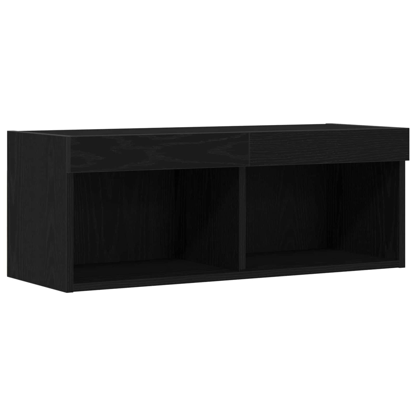 TV-møbelsæt 80 x 30 x 30 cm Sort eg Konstrueret træ