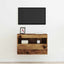 TV vægskab 60 x 30 x 40 cm Gammelt træ Konstrueret træ
