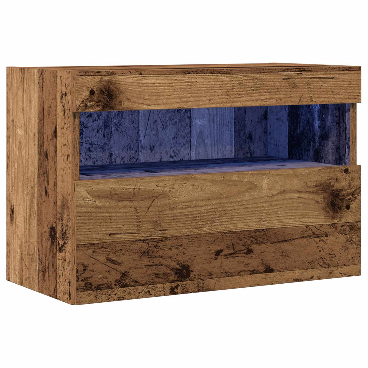 TV vægskab 60 x 30 x 40 cm Gammelt træ Konstrueret træ